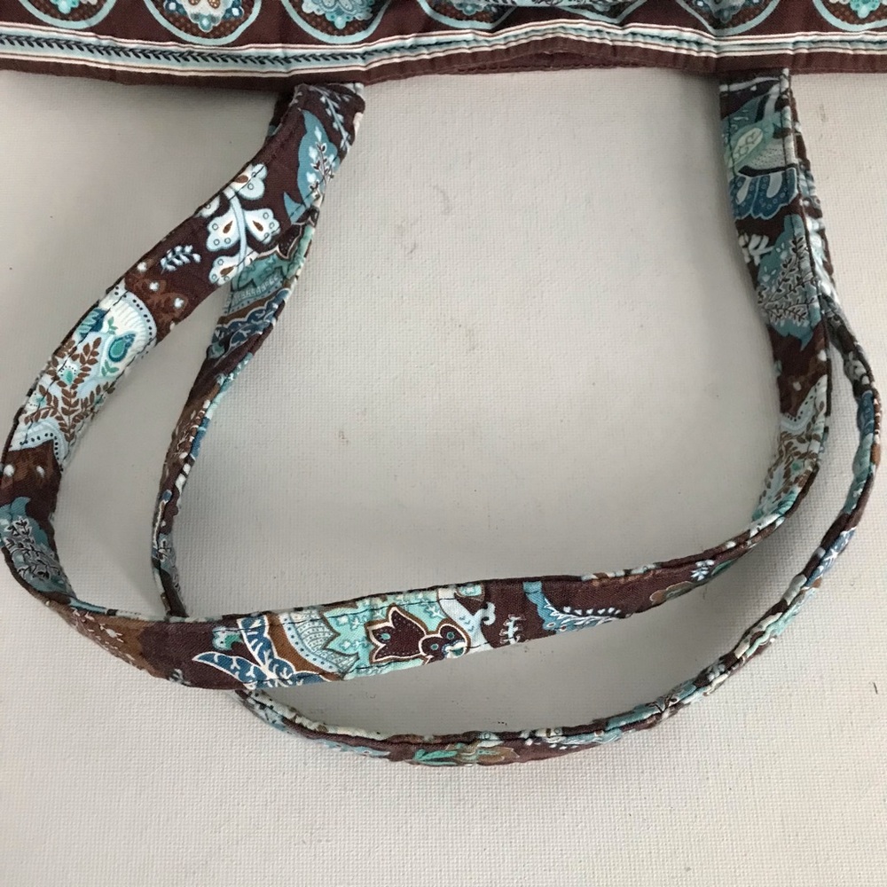 Vera Bradley Java Blue Shoulder Tote Bag - Picture 10 of 10